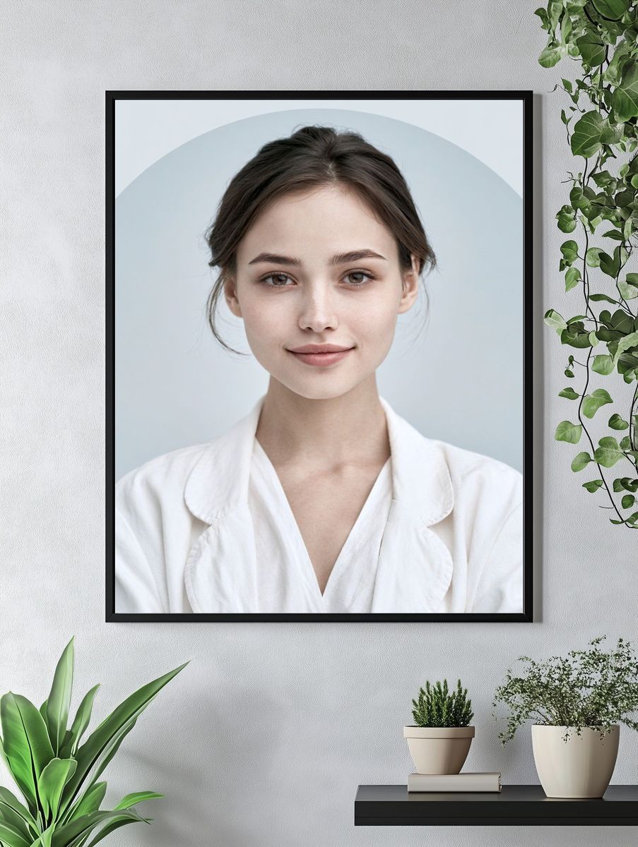 Minimal Portrait Poster. — room view 4