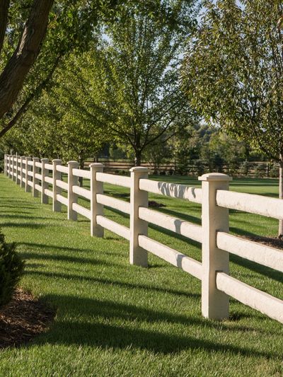 Sunlit Country Fence Photography Poster.