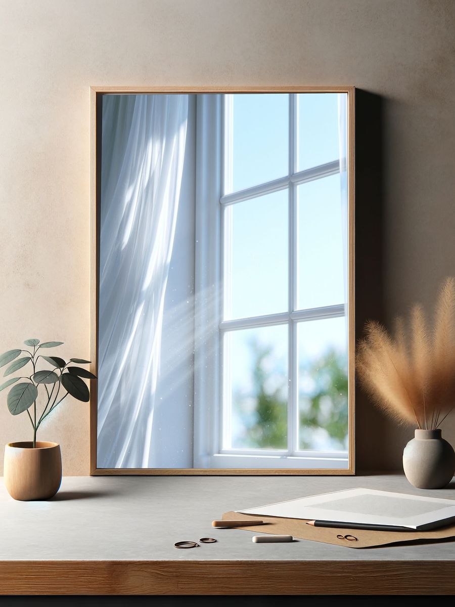 Sunlit Sheer Curtains Photography Print. — room view 2