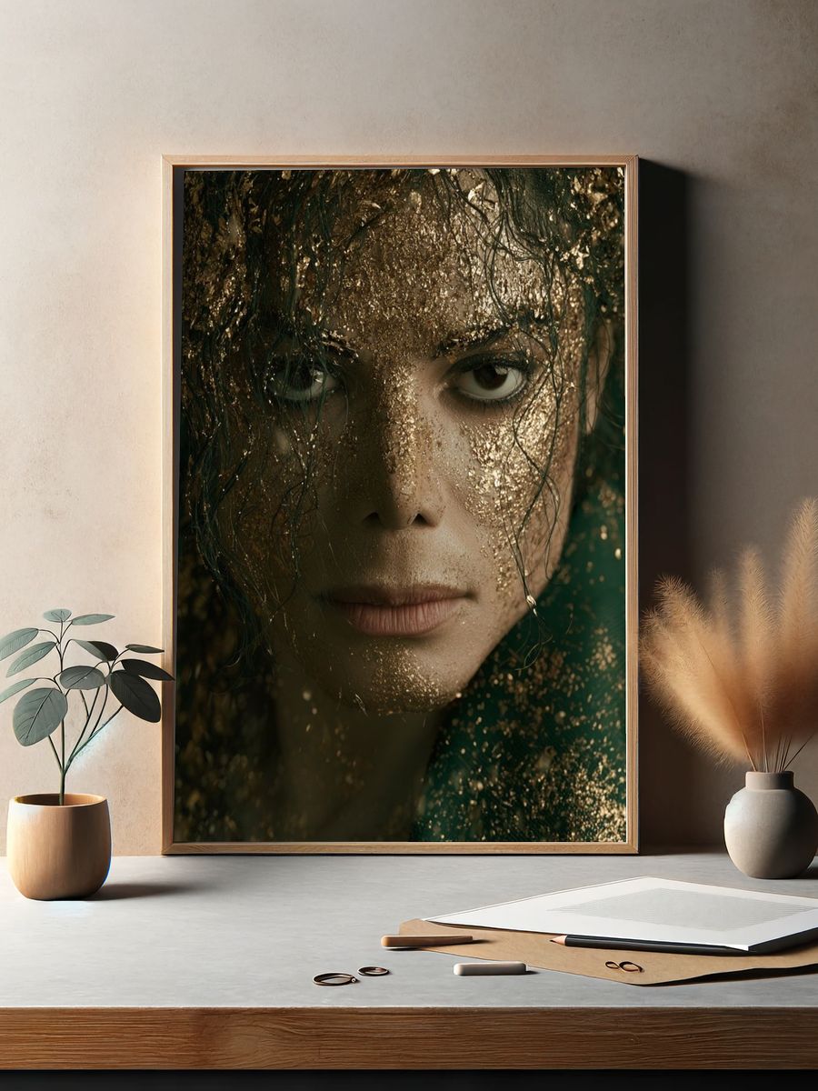 Gilded Portrait Photography Poster. — room view 2