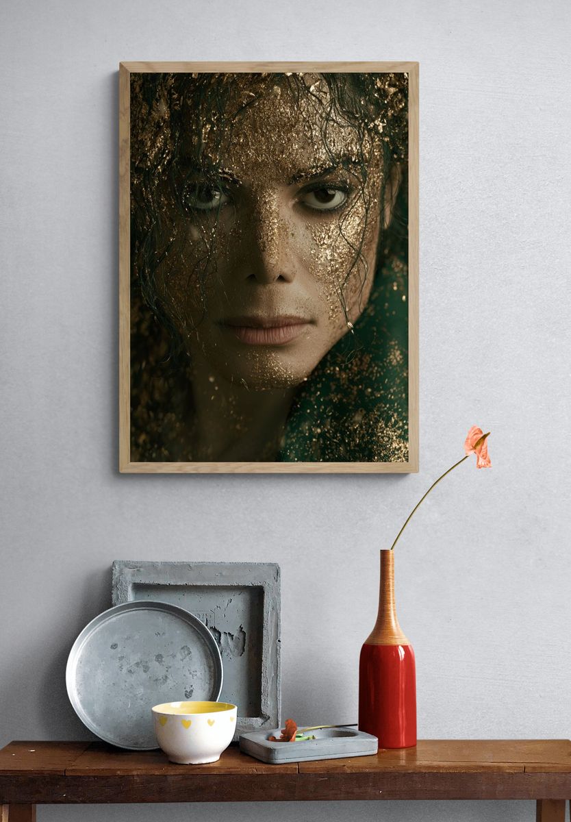Gilded Portrait Photography Poster. — room view 3