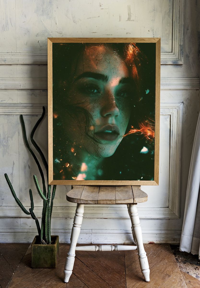 Dreamlike Portrait Photography Poster. — room view 1