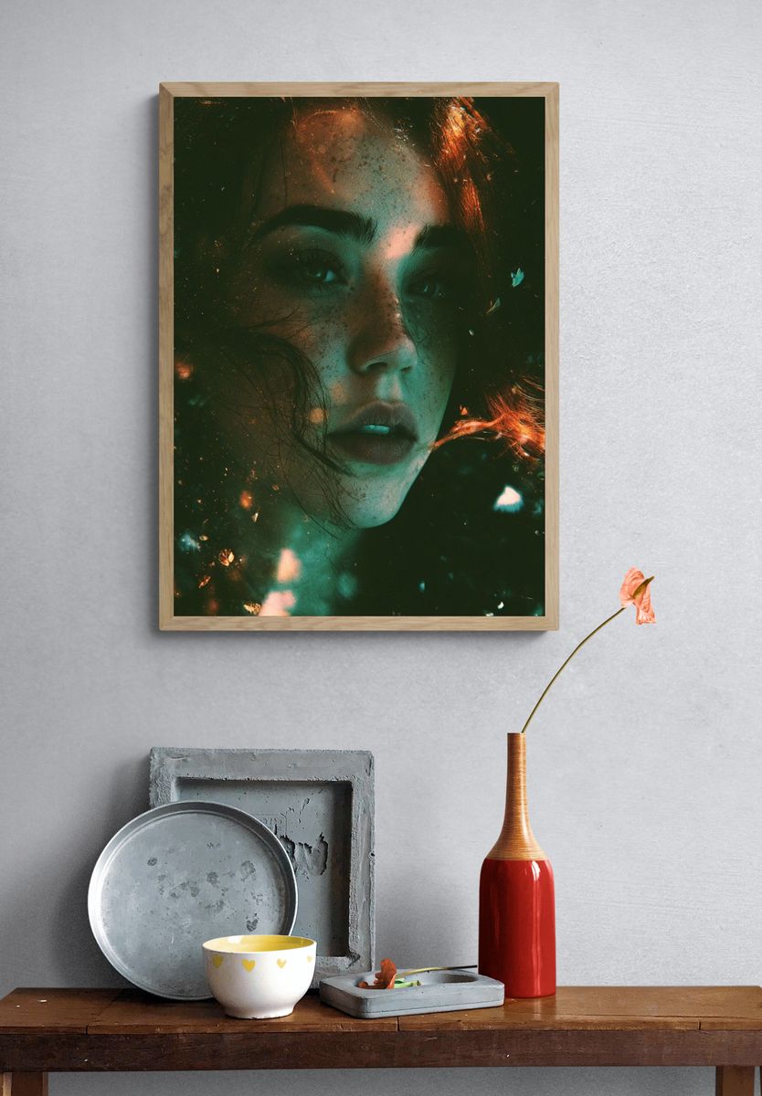 Dreamlike Portrait Photography Poster. — room view 3