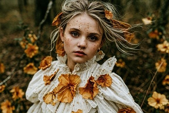 Autumn Portrait Photography Poster. poster — photography art