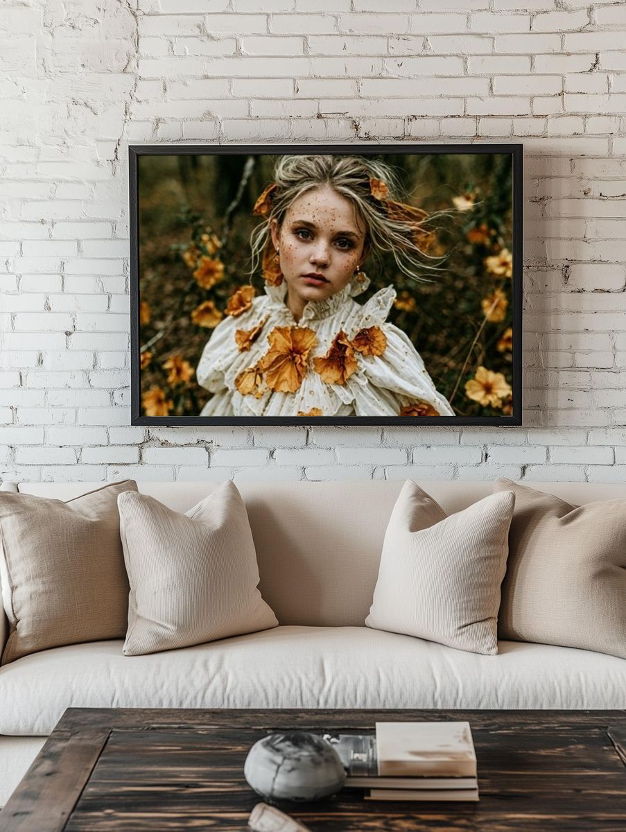 Autumn Portrait Photography Poster. room preview