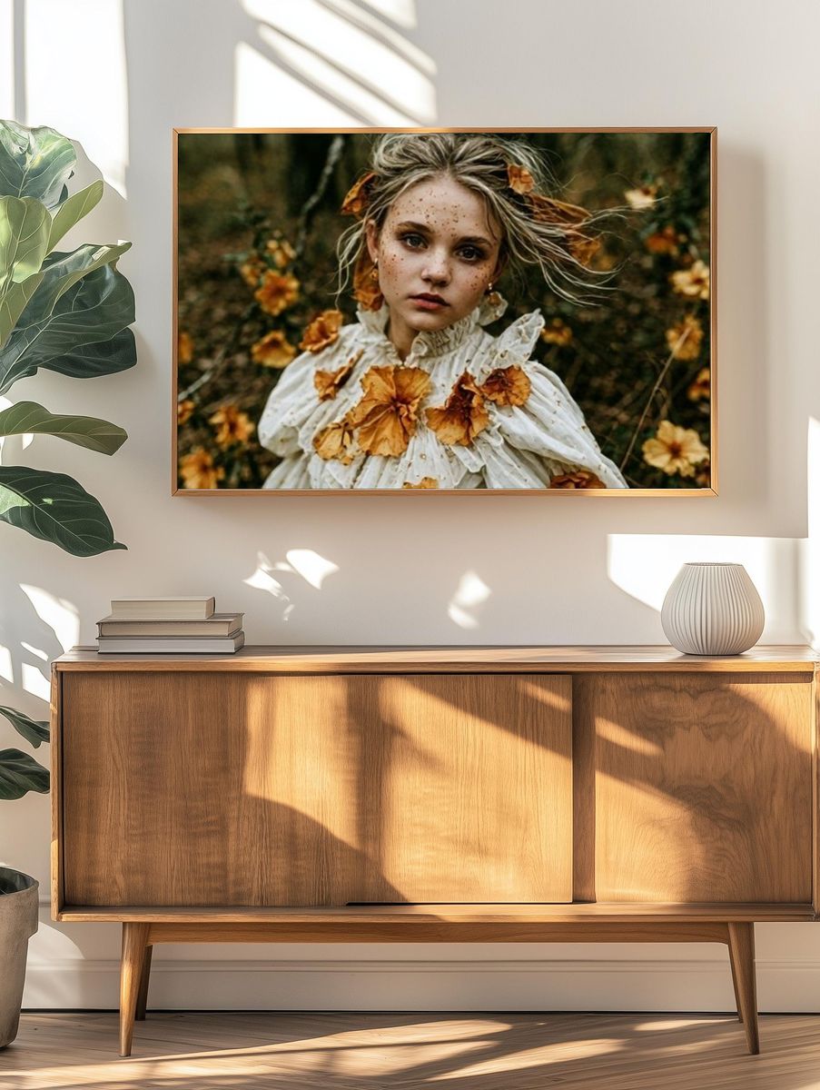 Autumn Portrait Photography Poster. — room view 3