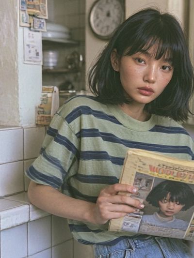 Portrait in a Kitchen — Photography Print.
