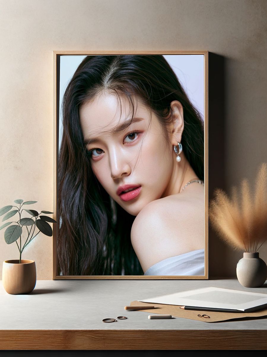 Elegant Woman Portrait Poster. — room view 2