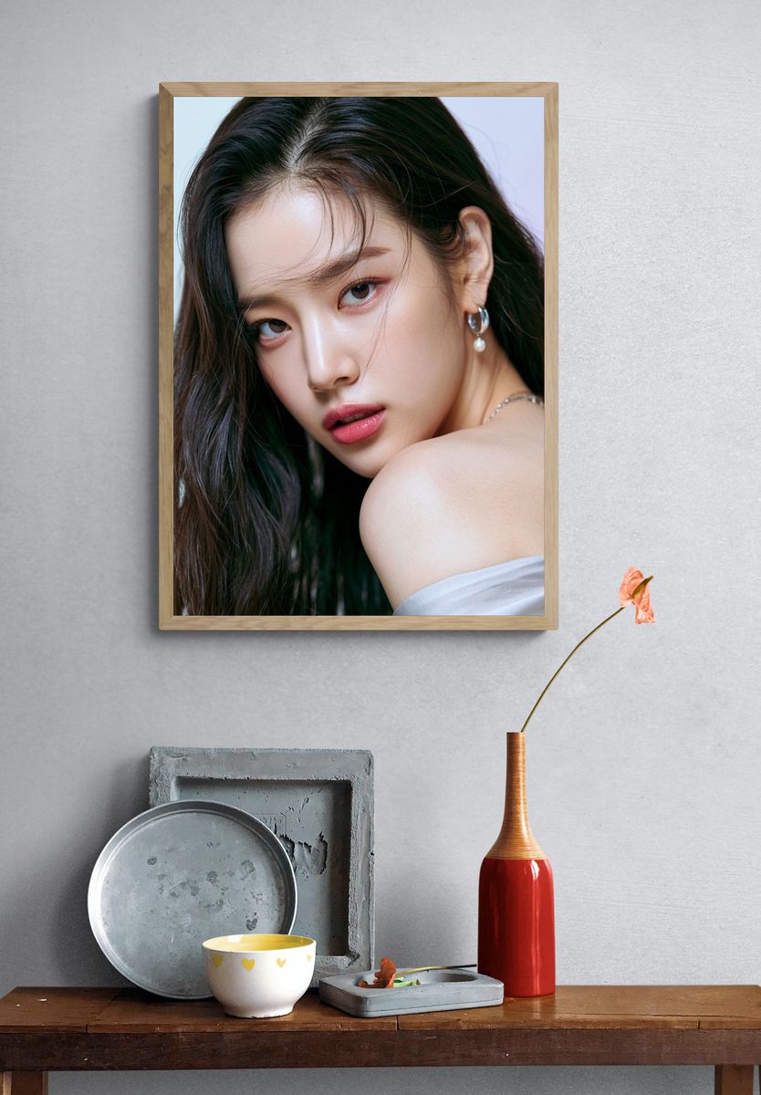 Elegant Woman Portrait Poster. — room view 3