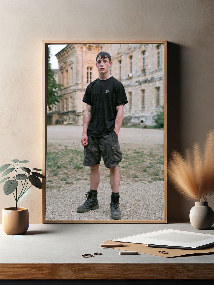Young Man at Chateau — Photography Print. — room view 2