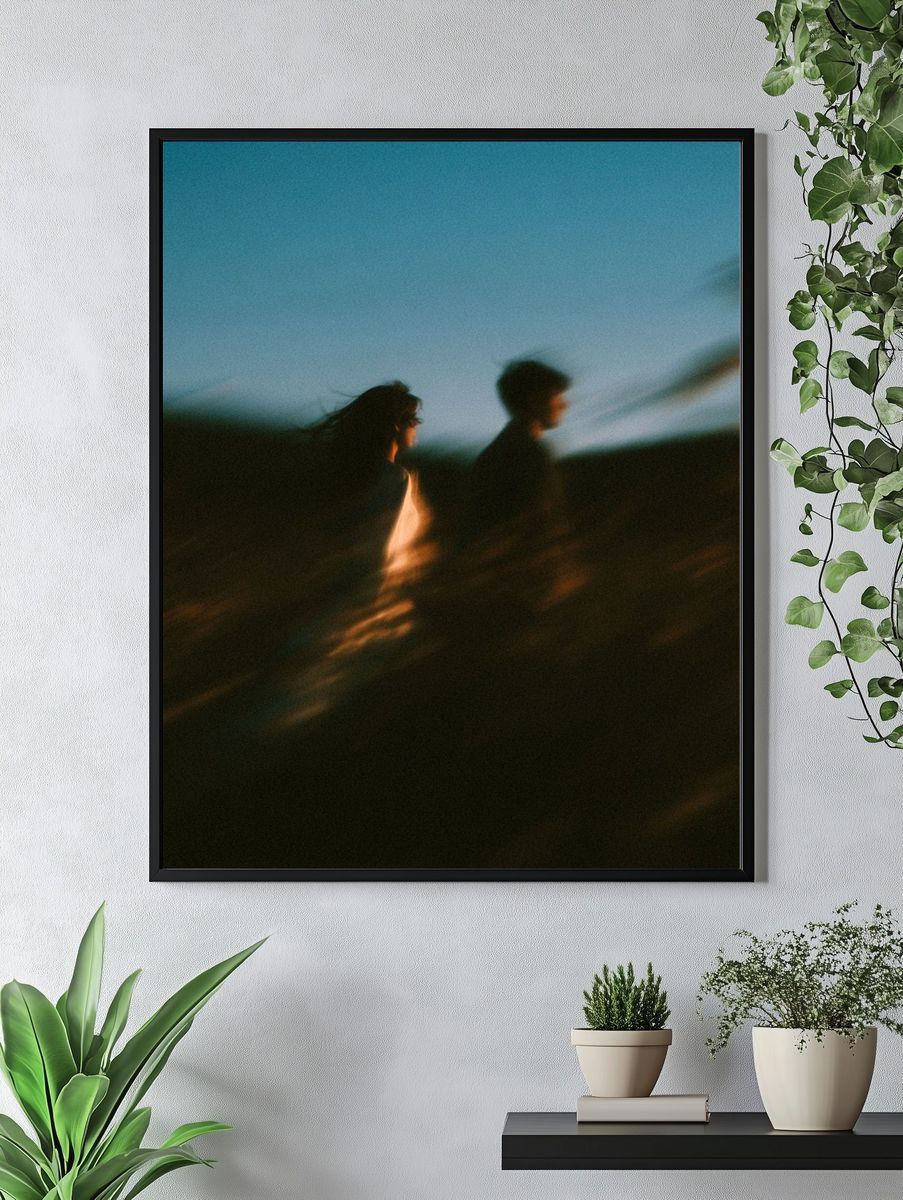 Blurred Silhouettes Photography Print. — room view 4