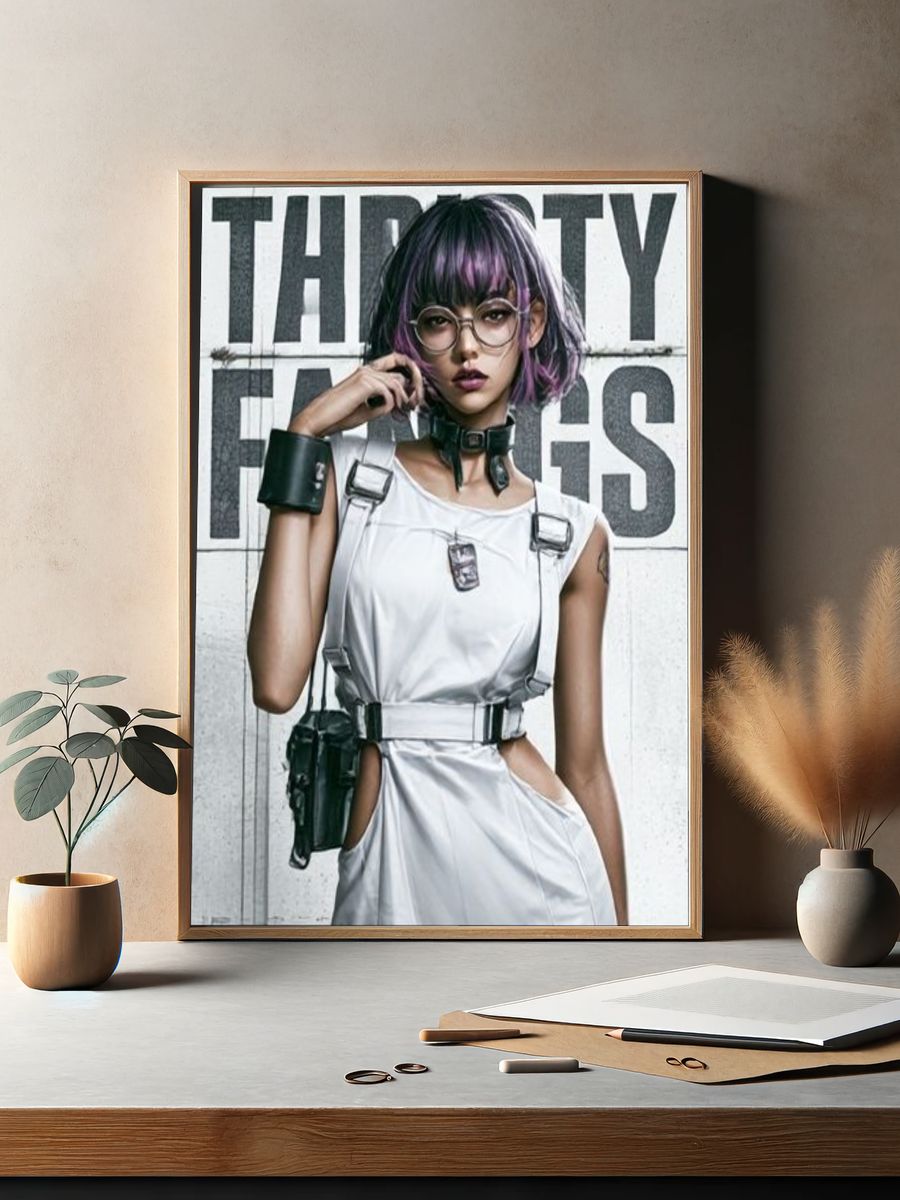 Cyberpunk Portrait Photography Poster. — room view 2