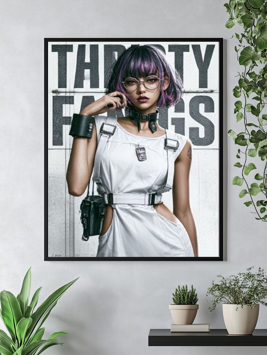 Cyberpunk Portrait Photography Poster. — room view 4
