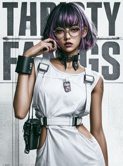 Cyberpunk Portrait Photography Poster.