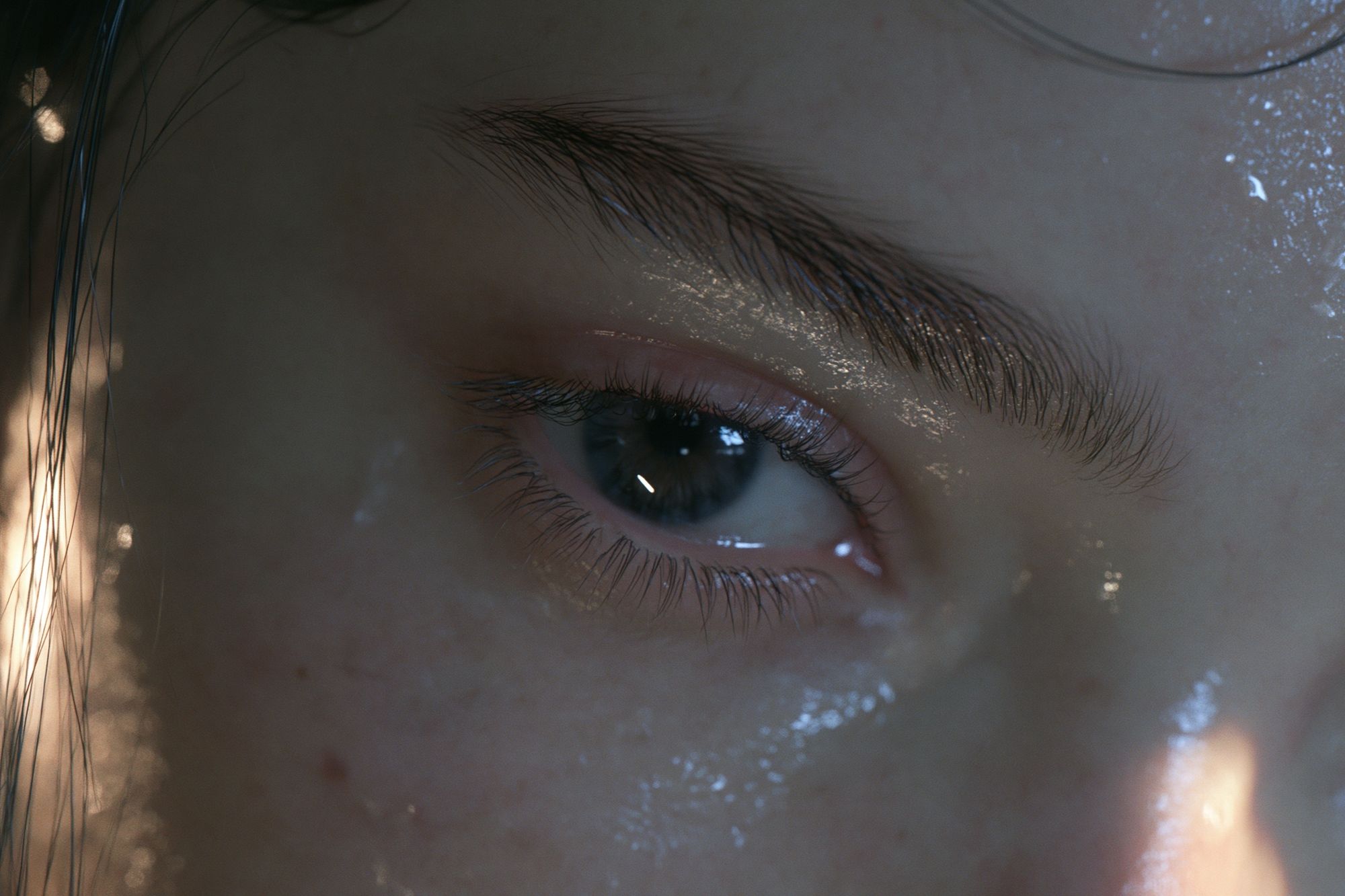 Moody Eye Close-Up Photography Poster. poster detail