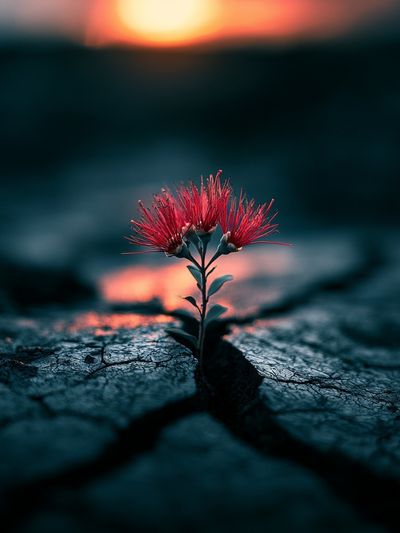 Resilient Bloom Photography Poster.