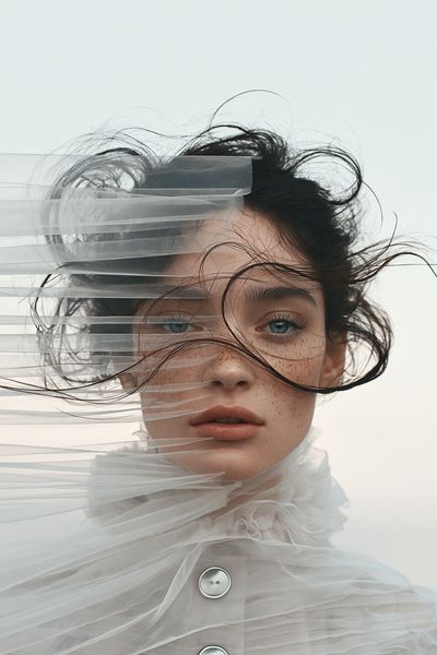 Freckled Portrait Photography Poster. poster