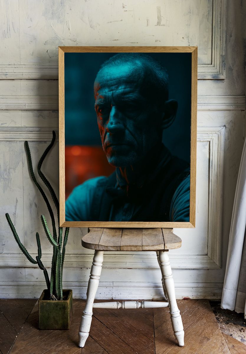 Moody Portrait Photography Poster. — room view 1