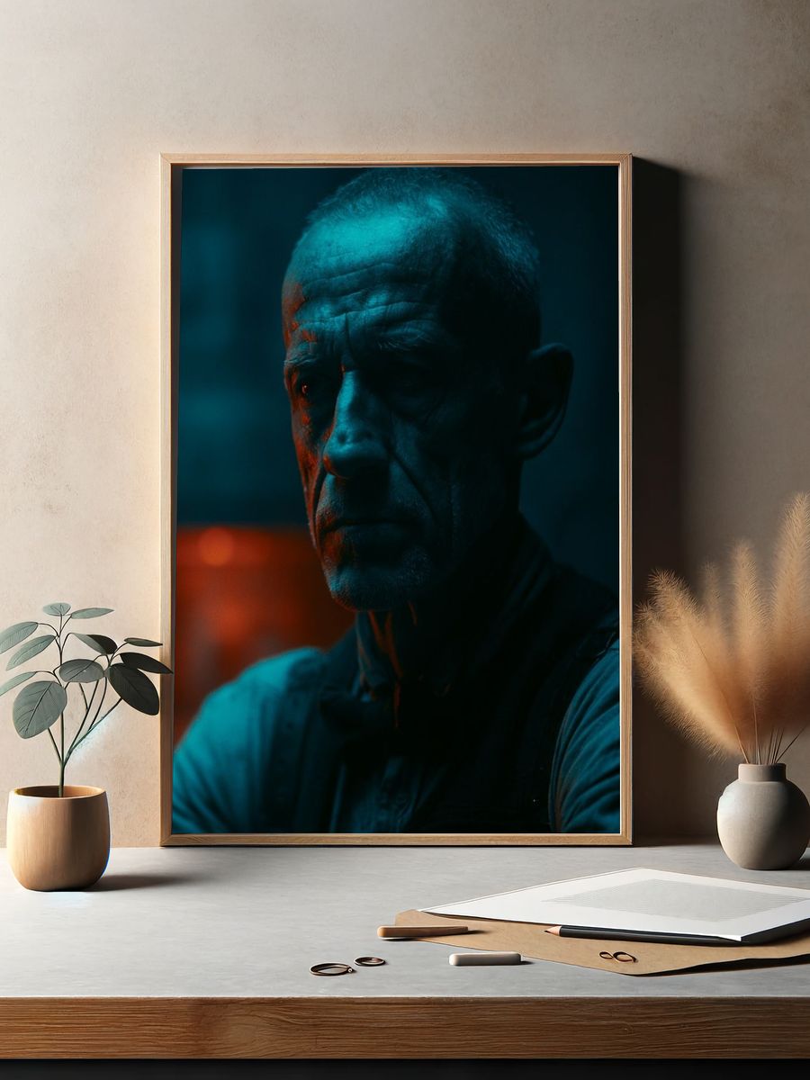 Moody Portrait Photography Poster. — room view 2