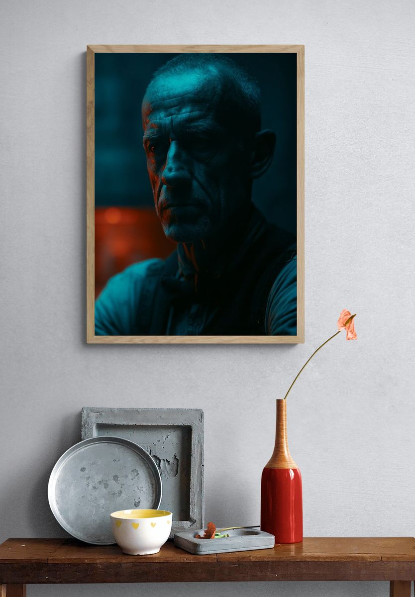 Moody Portrait Photography Poster. — room view 3