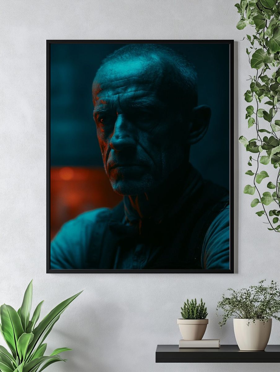 Moody Portrait Photography Poster. — room view 4