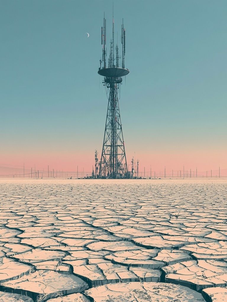 Desert Radio Tower Photography Poster. poster — photography art