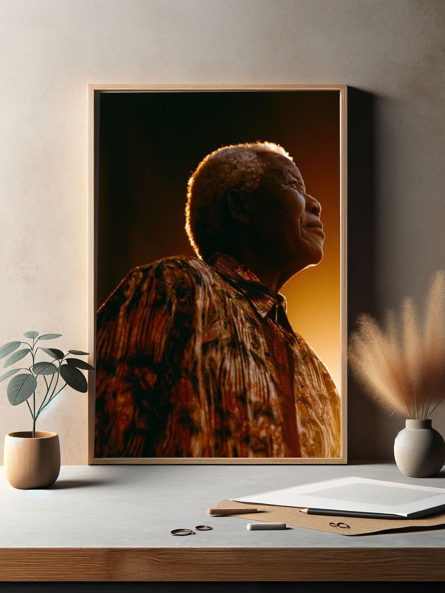 Elderly Portrait Photography Poster. — room view 2