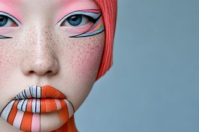 Avant-Garde Face Portrait Print.