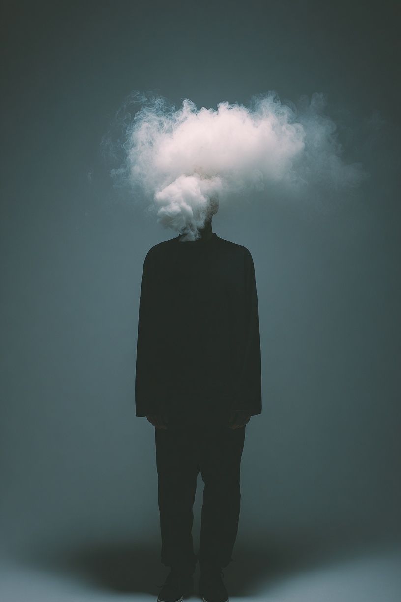 Cloud Head Surreal Photography Poster. poster — photography art