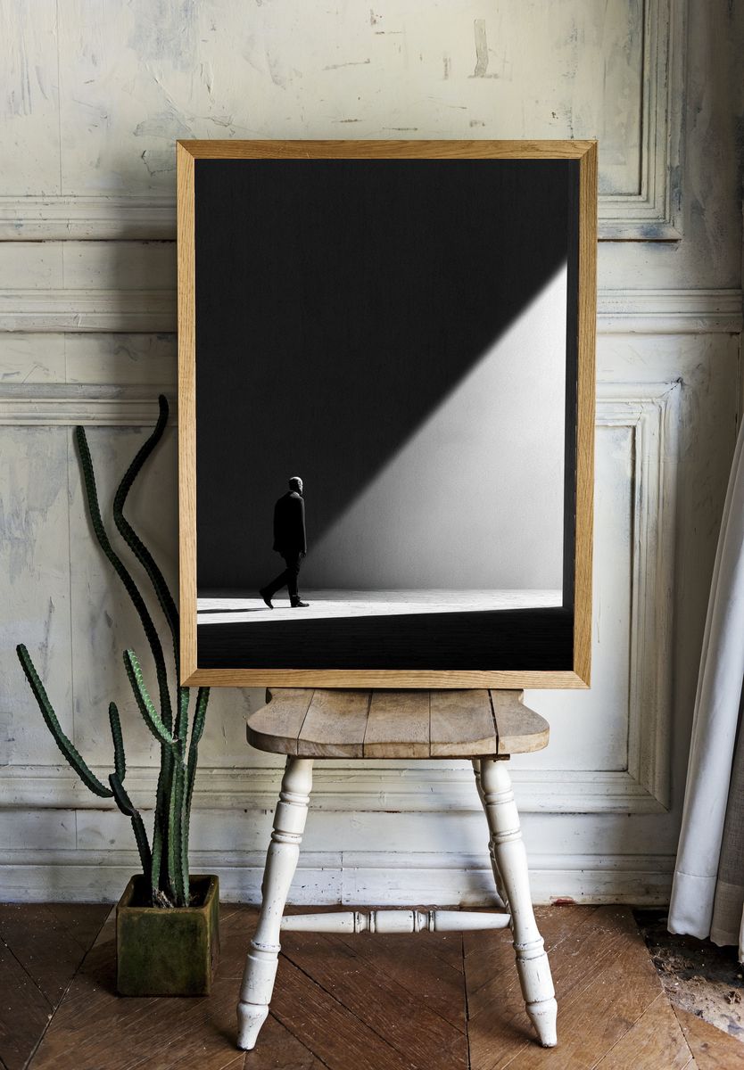 Solitary Figure in Light Poster. — room view 1