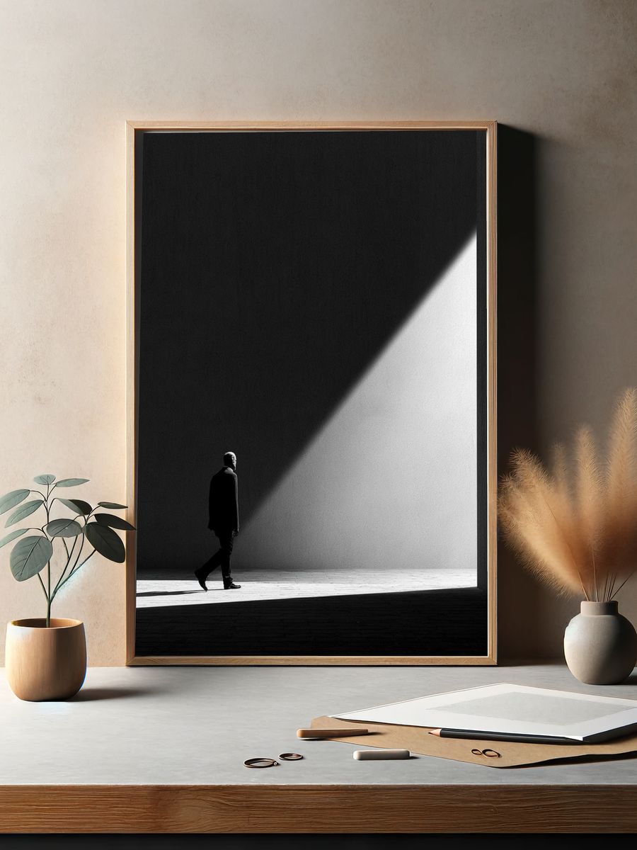 Solitary Figure in Light Poster. — room view 2