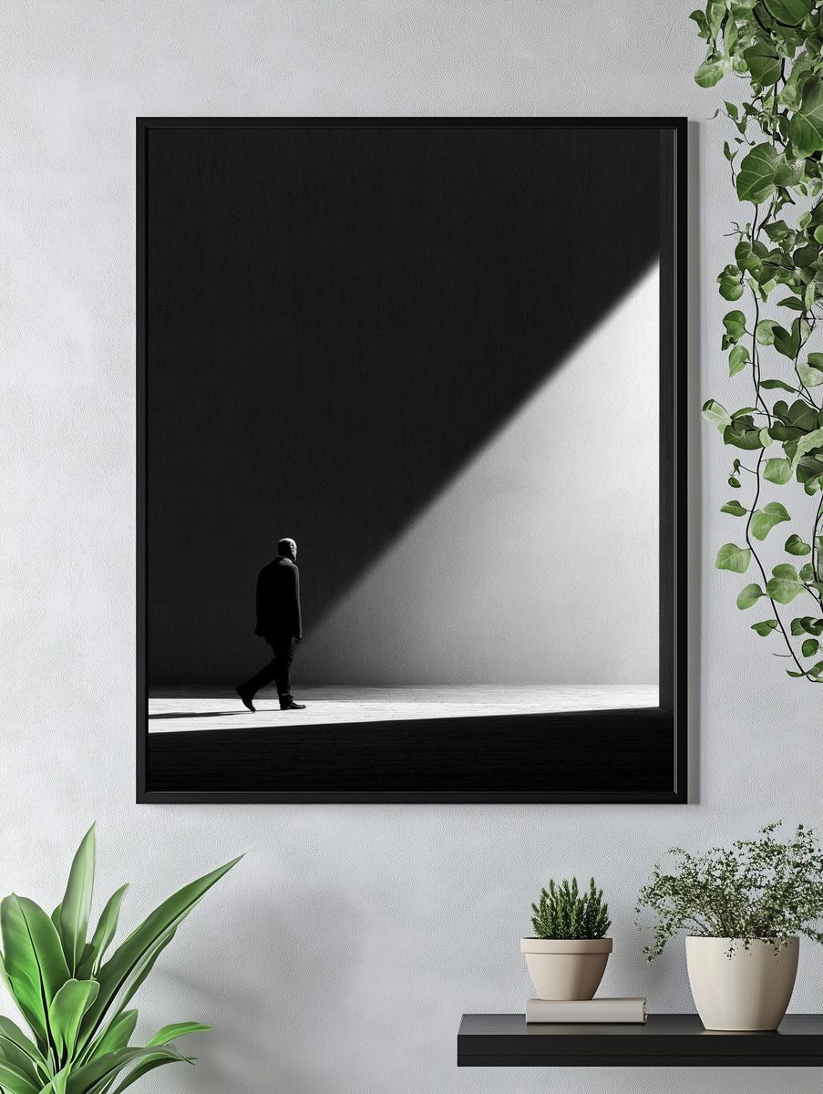 Solitary Figure in Light Poster. — room view 4