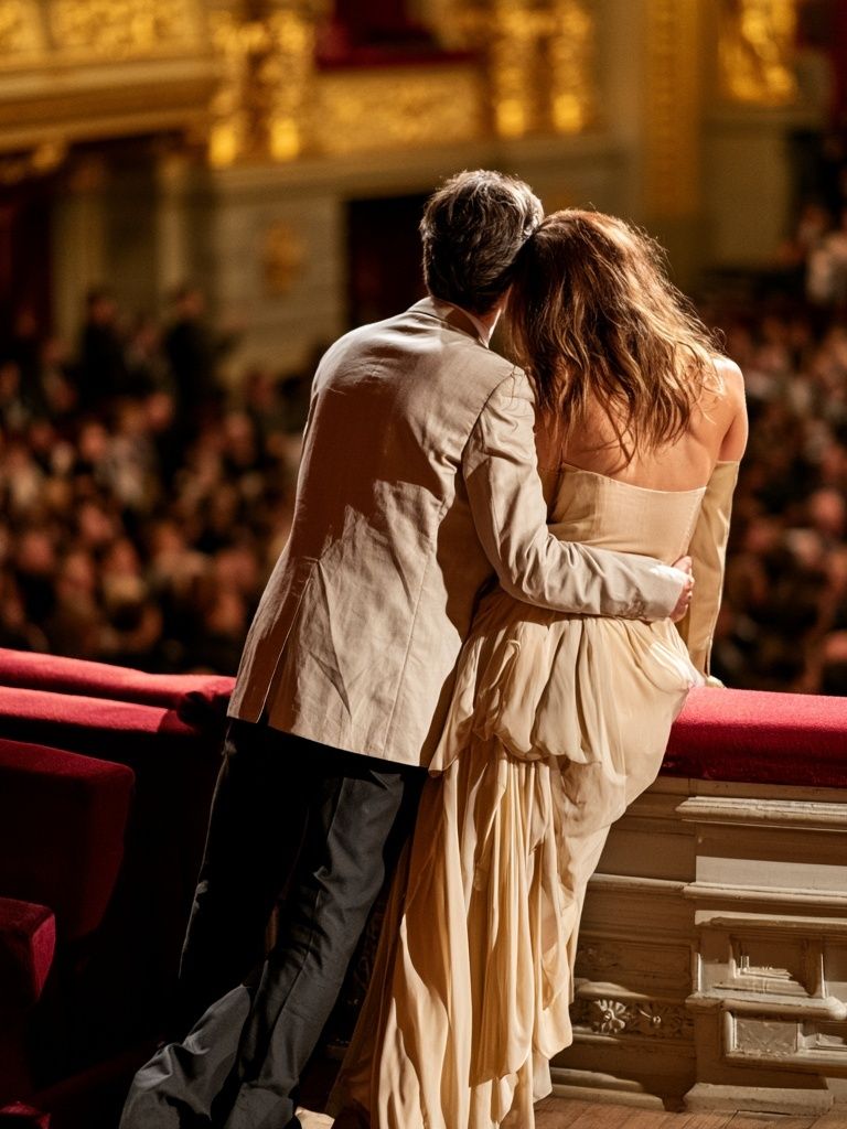 Theatre Balcony Couple Photography Poster. poster detail
