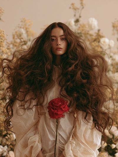 Floral Portrait Photography Poster.