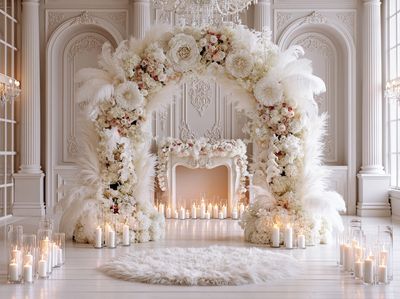 Floral Arch Wedding Hall Poster.
