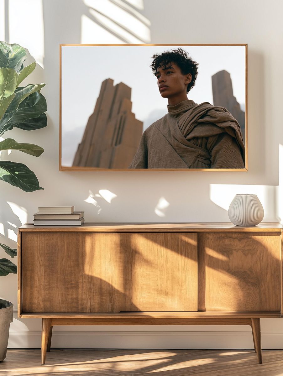 Desert Hero Portrait Print. — room view 3