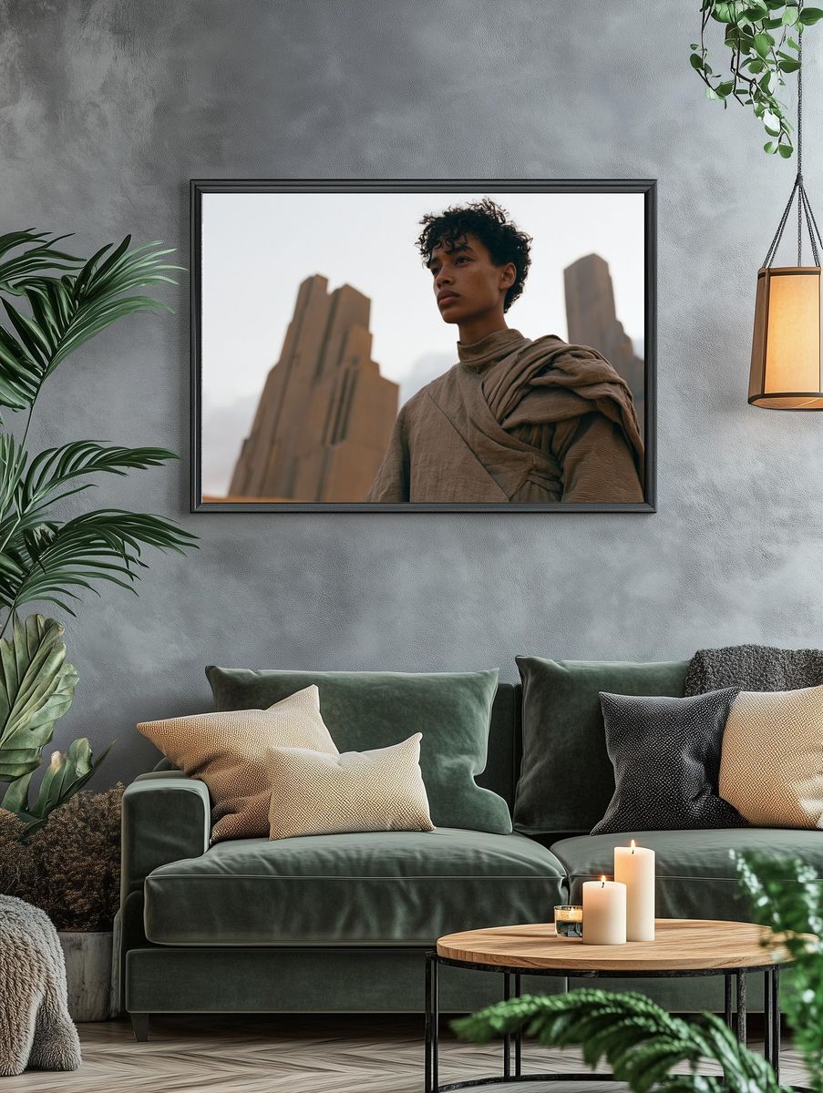 Desert Hero Portrait Print. — room view 4