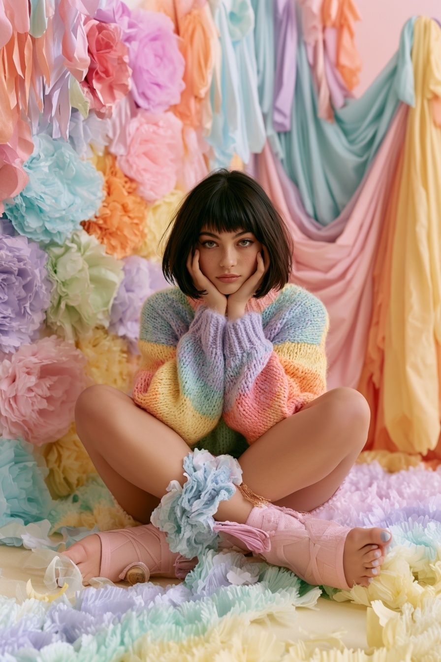Pastel Portrait Photography Poster. poster — photography art