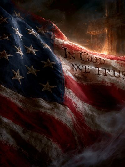 In God We Trust Flag Poster. poster