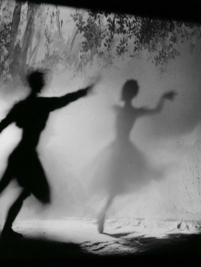 Shadow Dancers Black-White Poster.