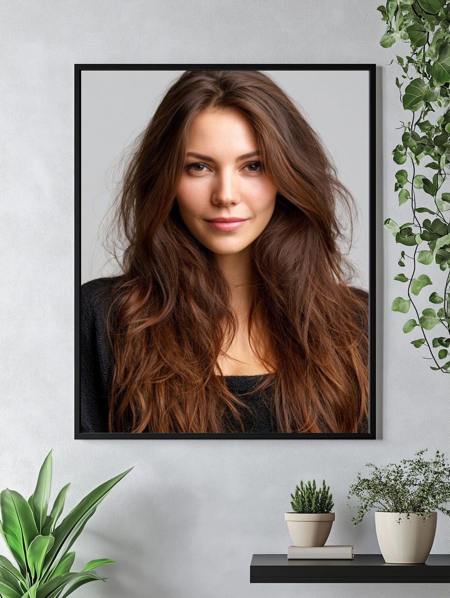Elegant Woman Portrait Print. — room view 4