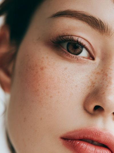 Freckled Portrait Photography Poster.