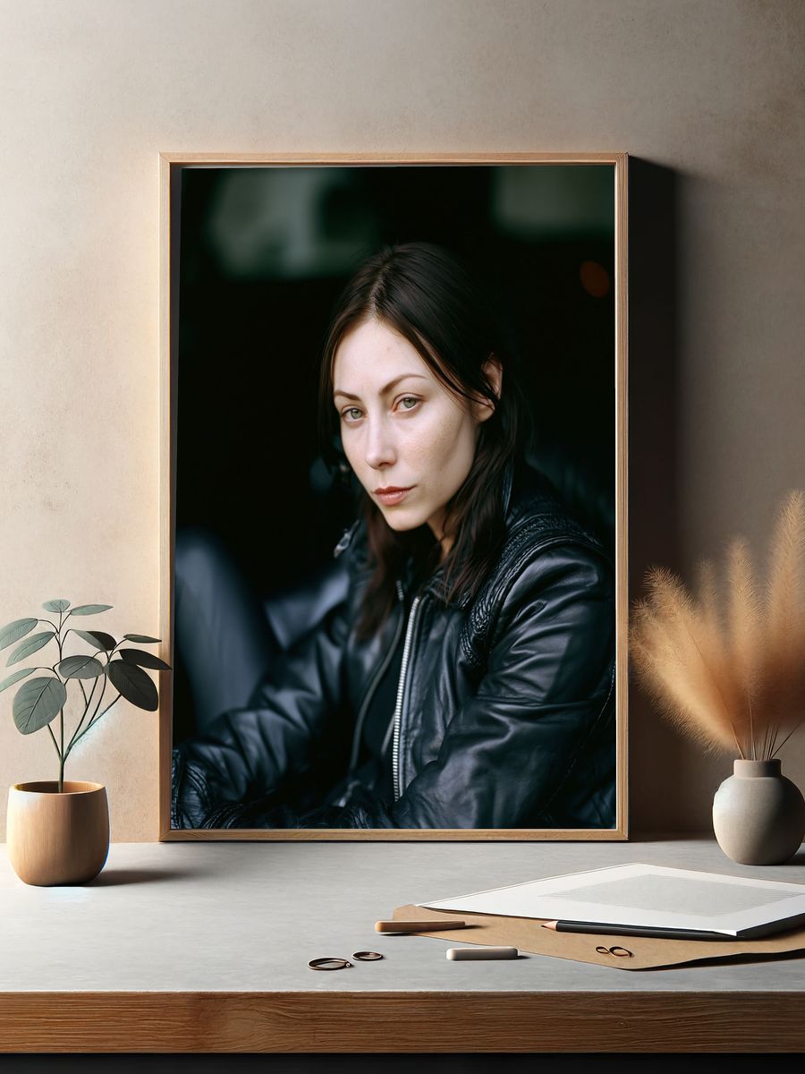 Moody Portrait Photography Poster. — room view 2