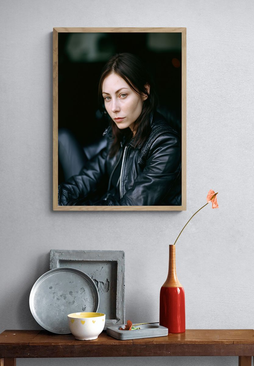 Moody Portrait Photography Poster. — room view 3