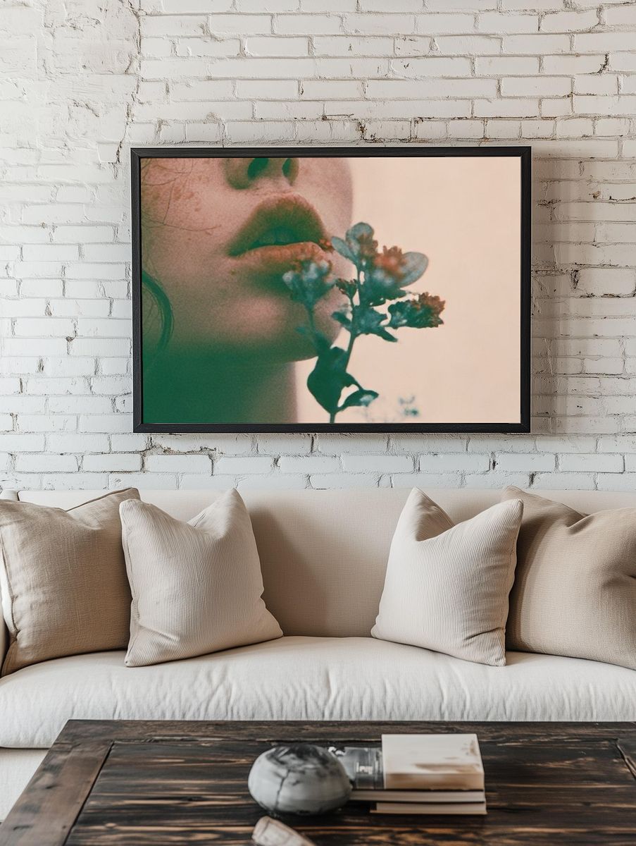 Botanical Portrait Photography Poster. — room view 1