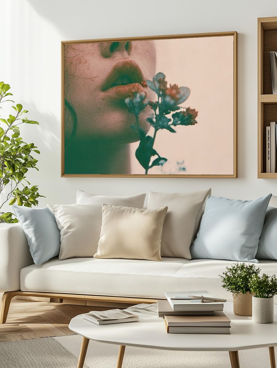 Botanical Portrait Photography Poster. — room view 2