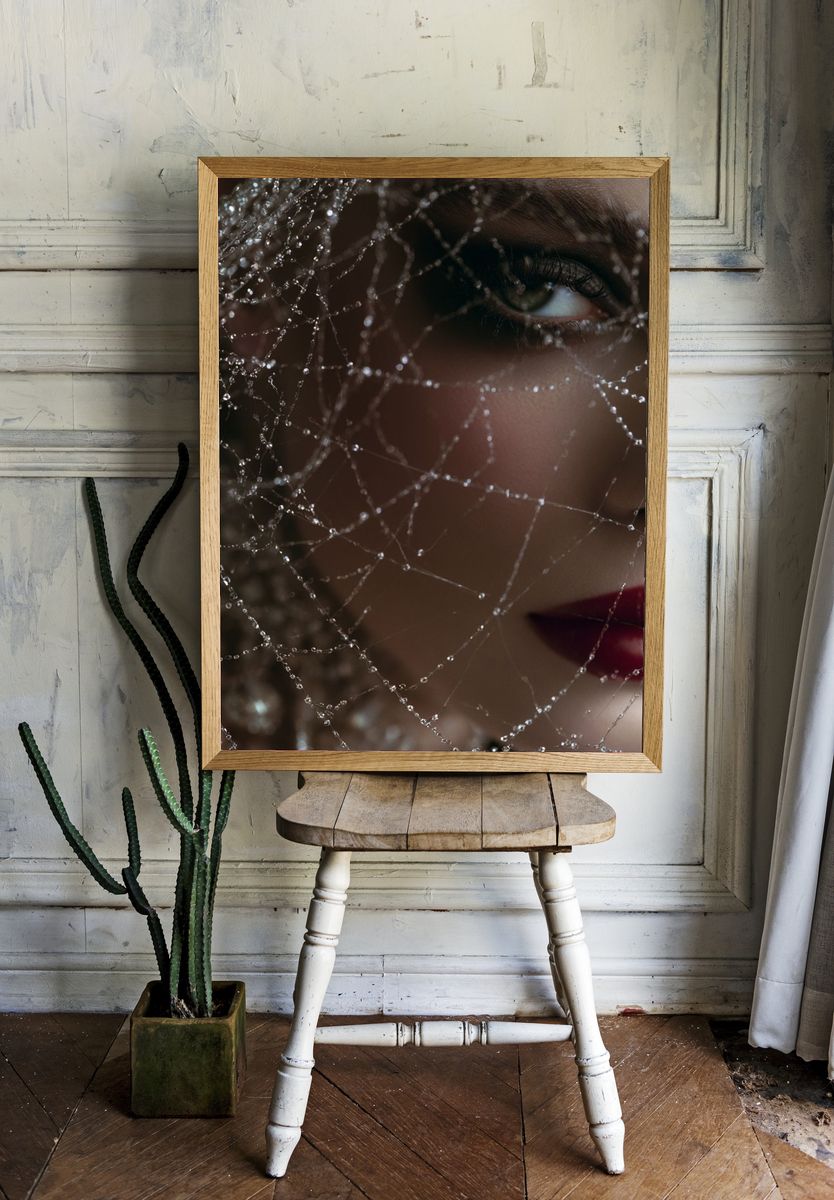 Veiled Portrait Photography Poster. — room view 1