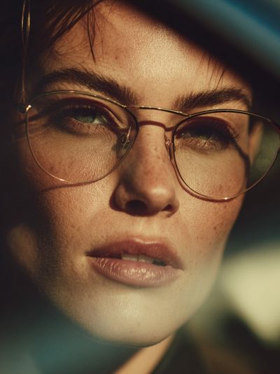 Portrait in Glasses Photography Poster. poster