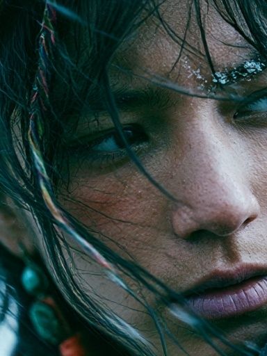 Intense Portrait Photography Poster. poster detail