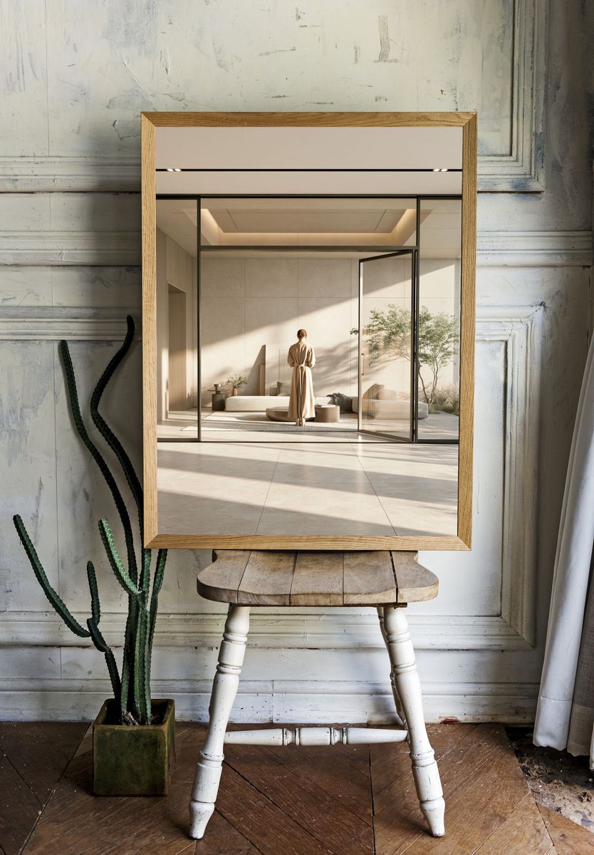 Minimalist Sunlit Interior Poster. room preview